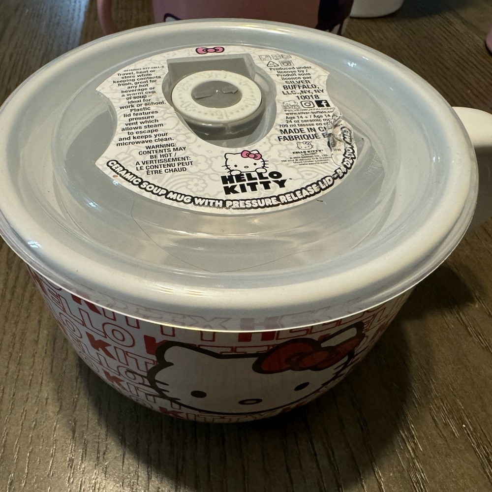hello kitty soup mug